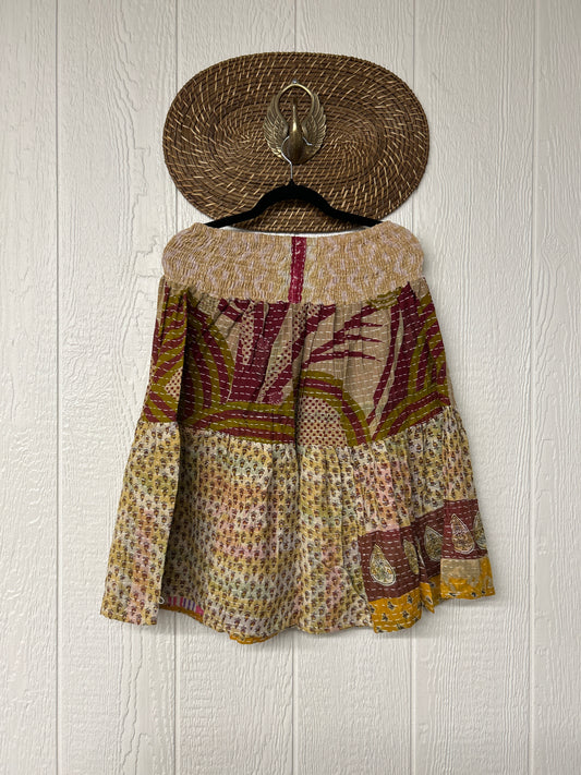 Pareo Kantha Meadow Skirt 0826 141