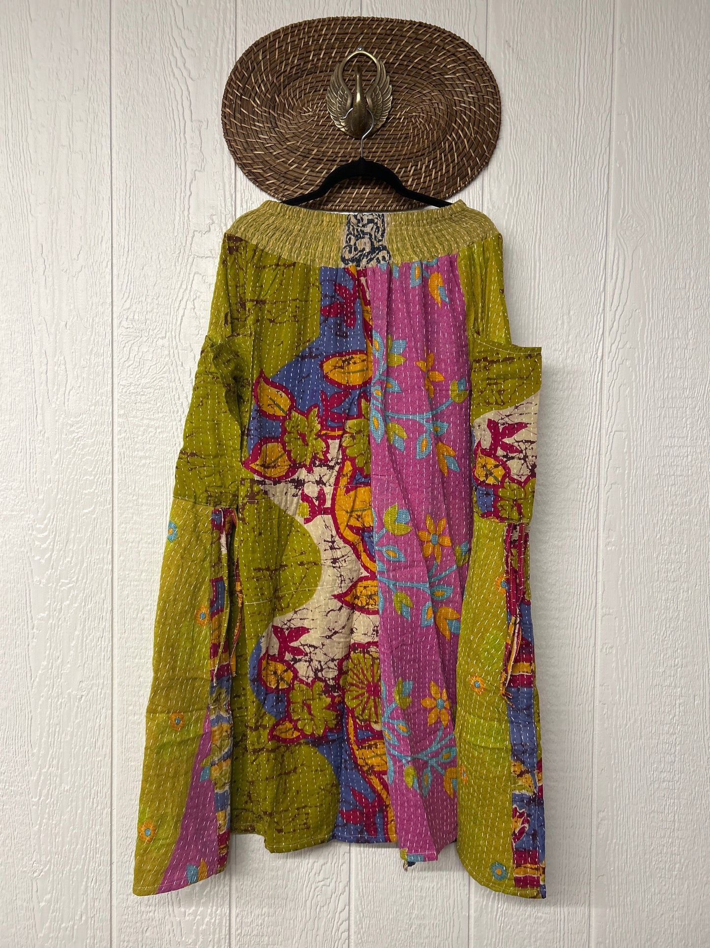 Pareo Kantha Butterfly Cargo Skirt 0426 085