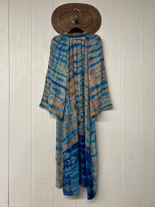 Crepe Sari Woodstock Duster Dress 0226 035