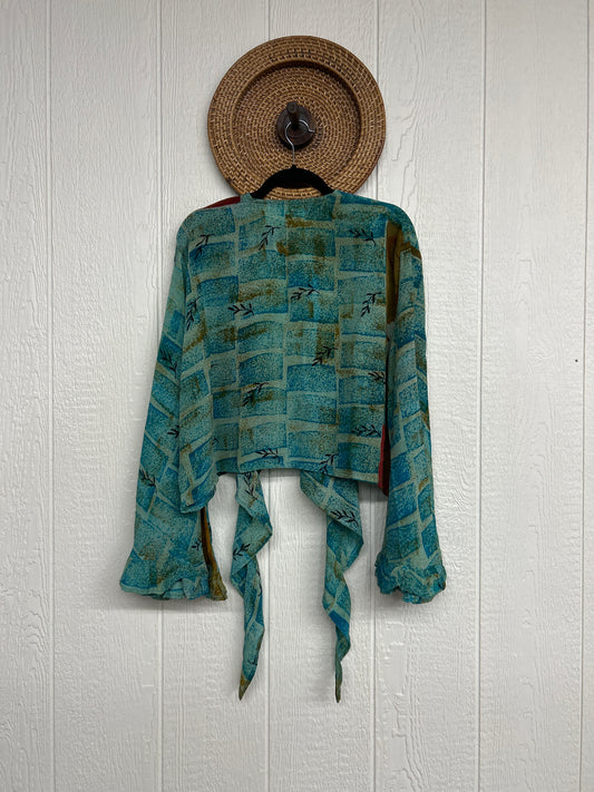 Crepe Sari Zeppelin Crop Shrug 0426 085