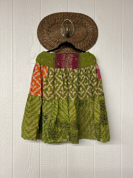 Pareo Kantha Meadow Skirt 0826 037