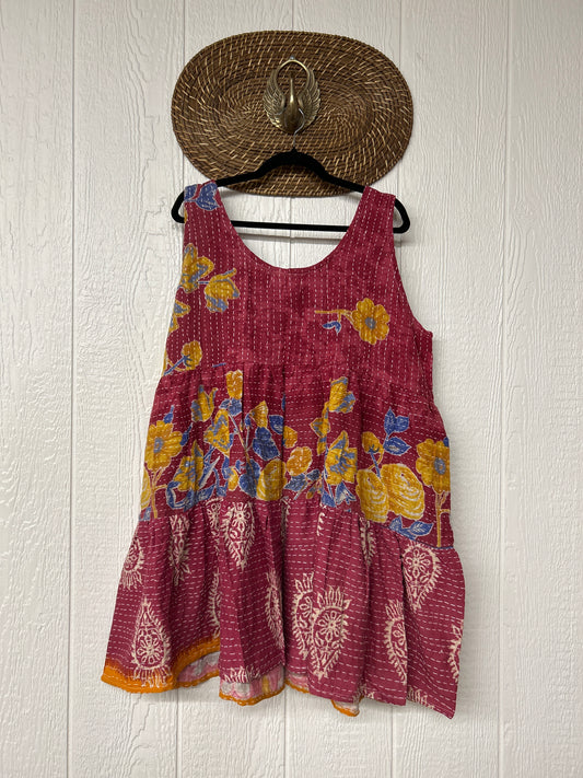 Kantha Meadow Mini Dress 0625 083