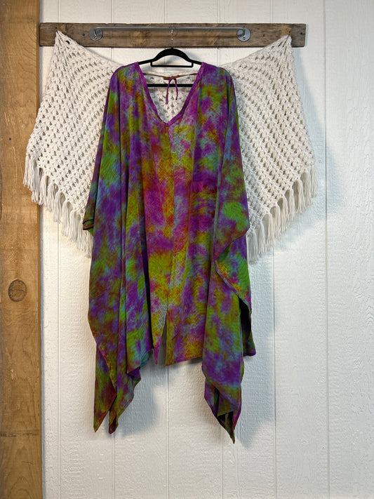 Crepe Sari Orchid Kimono 0626 239