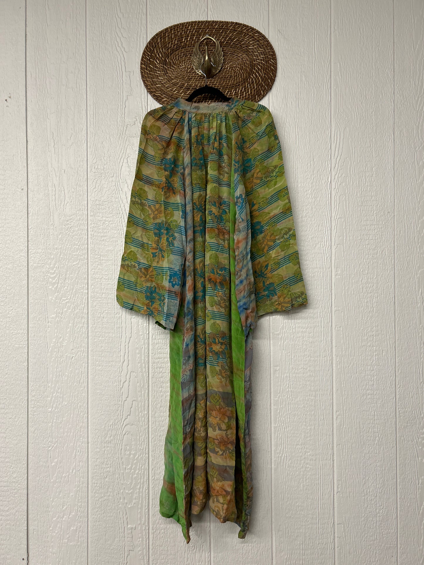 Crepe Sari Woodstock Duster Dress 0526 004
