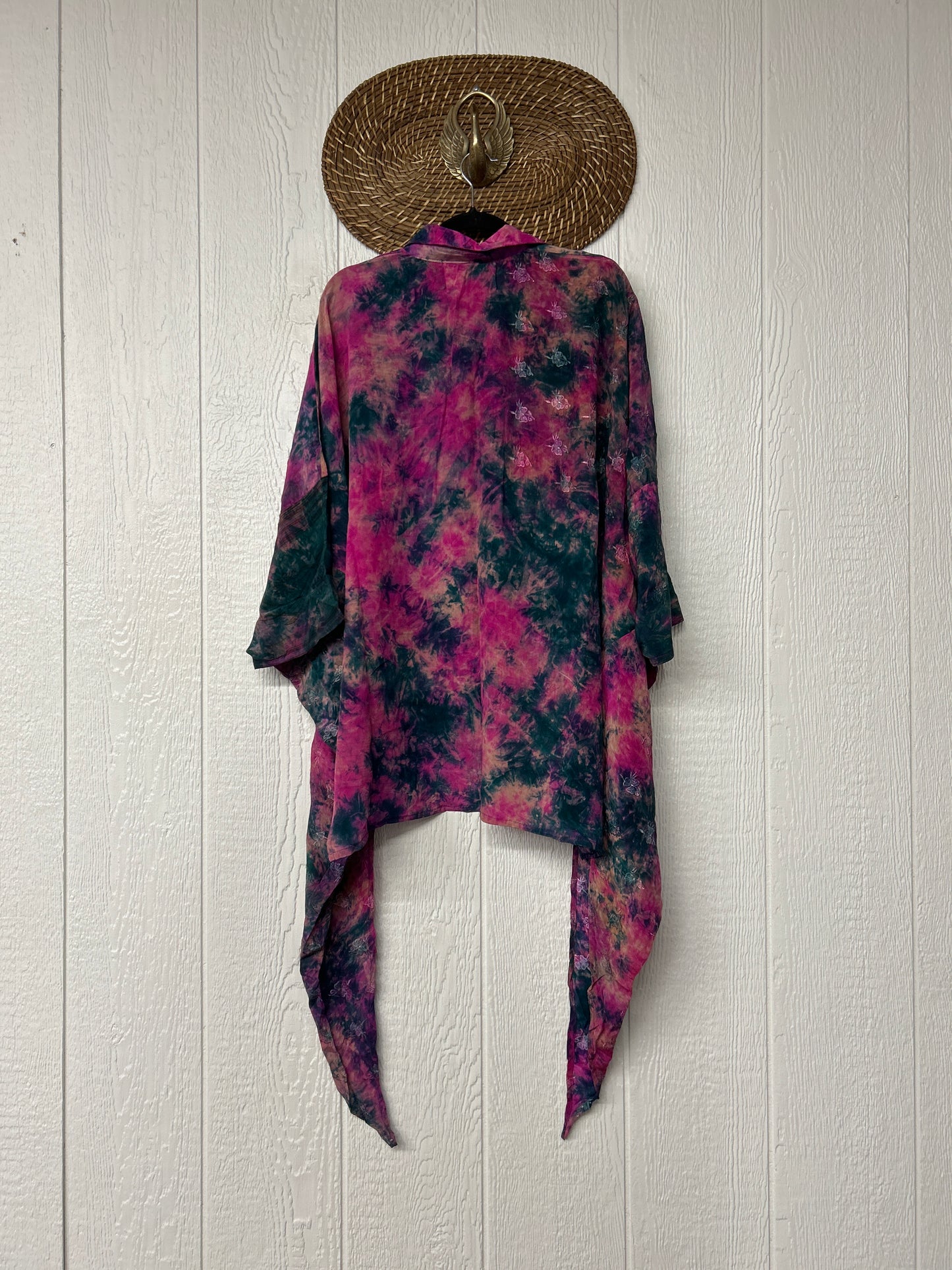 Crepe Sari Summer Nirvana Button Down 0626 185