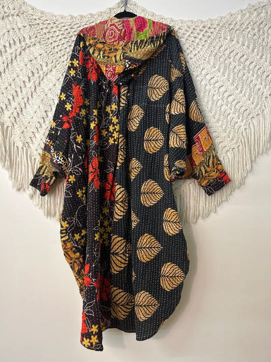 Pareo Kantha Poetic Hoodie Maxi