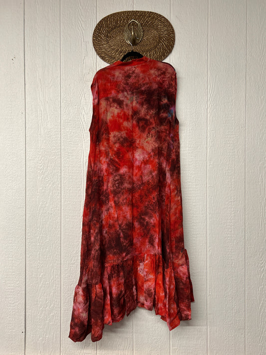 Crepe Sari Summer Dahlia Duster 0726 060