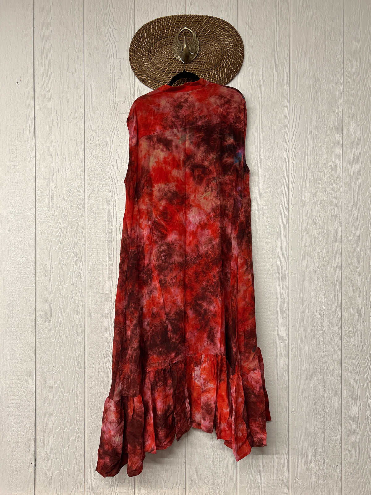 Crepe Sari Summer Dahlia Duster 0726 060