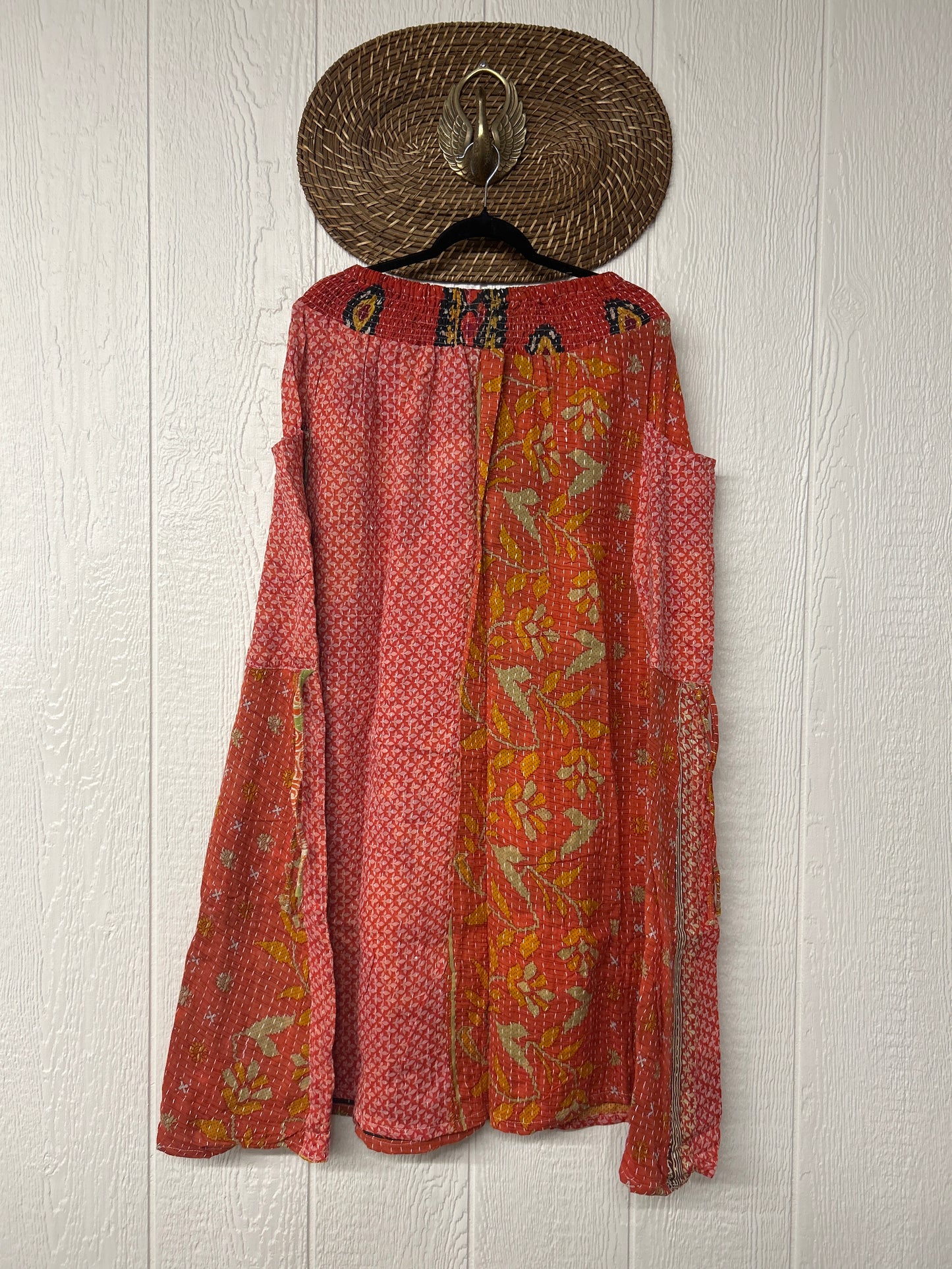 Pareo Kantha Butterfly Cargo Skirt 0426 123