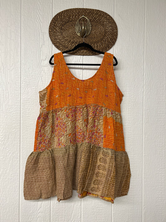 Kantha Meadow Mini Dress 0625 158