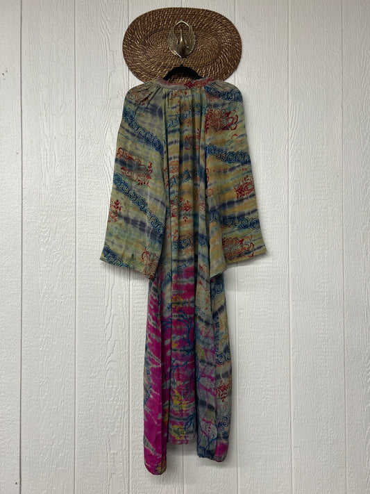 Crepe Sari Woodstock Duster Dress 0226 067