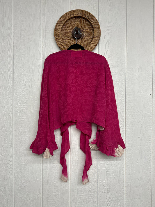 Crepe Sari Zeppelin Crop Shrug 0426 084
