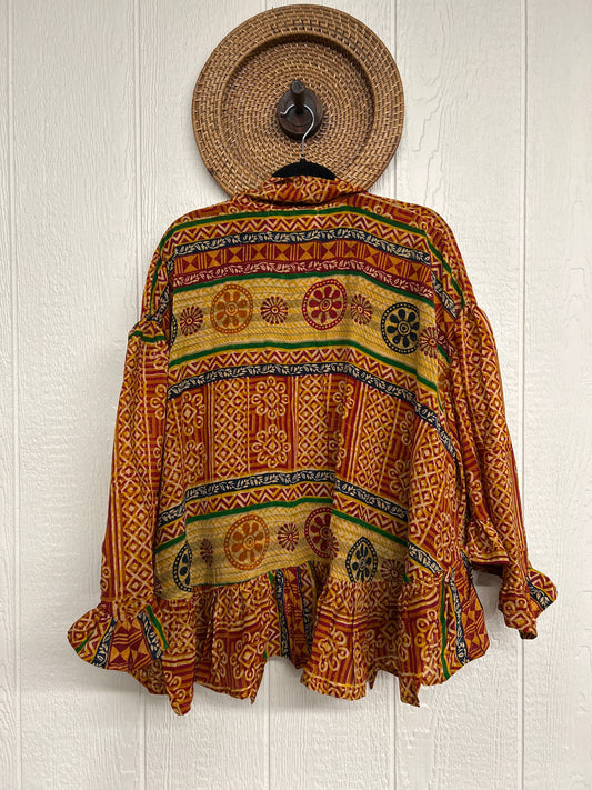 Crepe Sari Wild Rose Top 1225 139