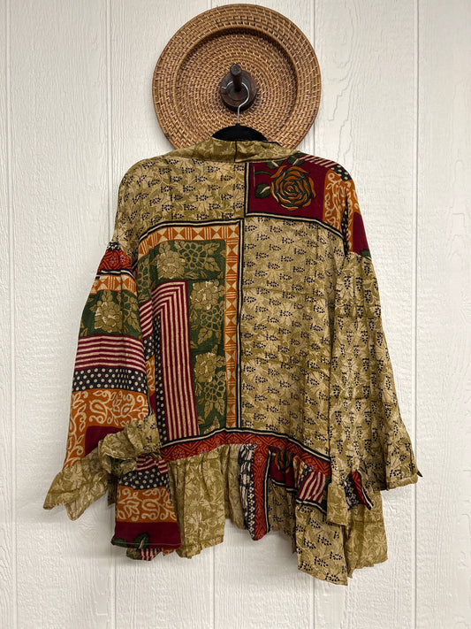 Crepe Sari Wild Rose Top 1225 115