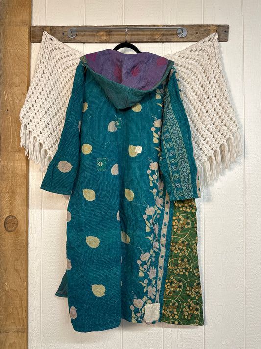 Fine Kantha Rising Sun Coat 1125 238