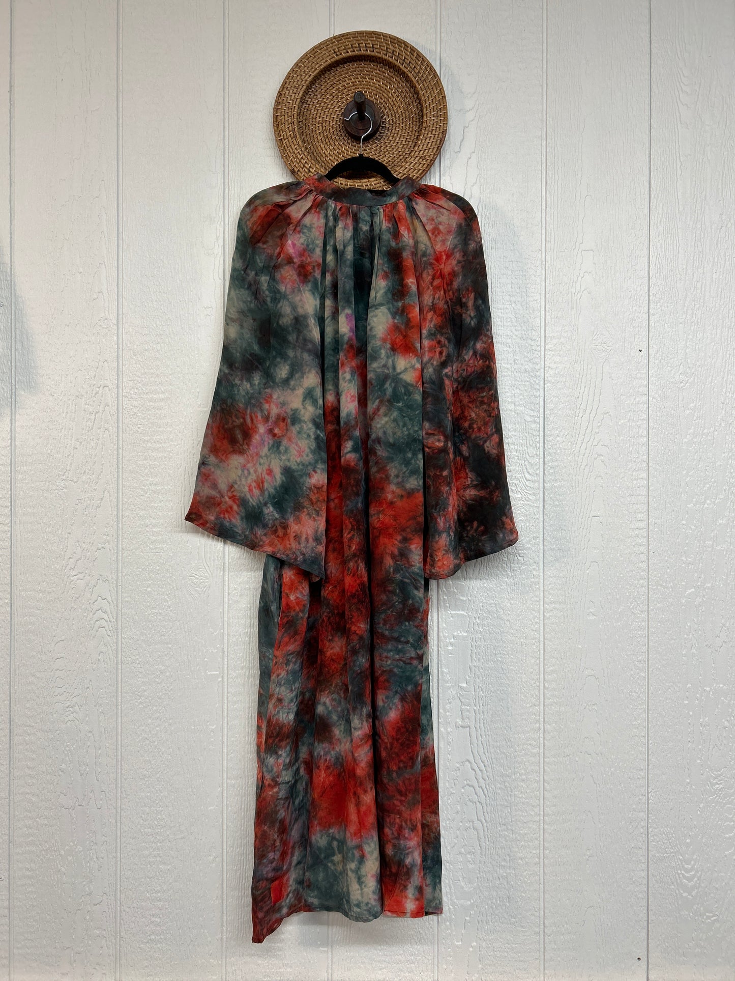 Crepe Sari Woodstock Duster Dress 0226 189