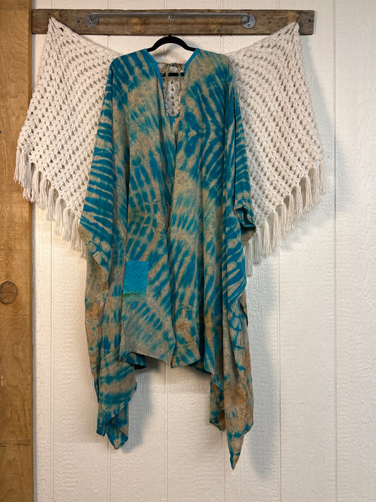 Crepe Sari Orchid Kimono 0626 179