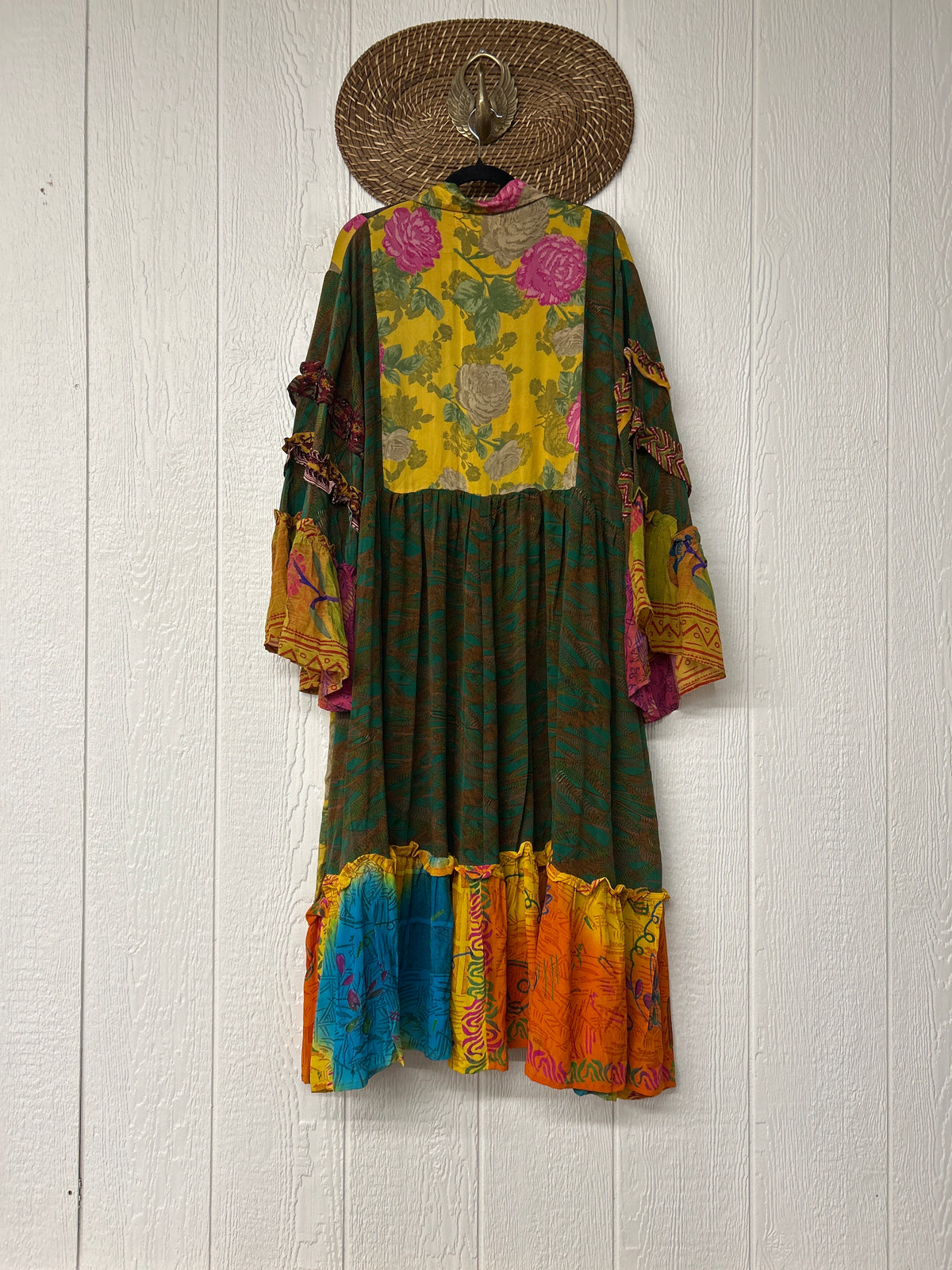 Crepe Sari Rhiannon Duster Dress L0726 001