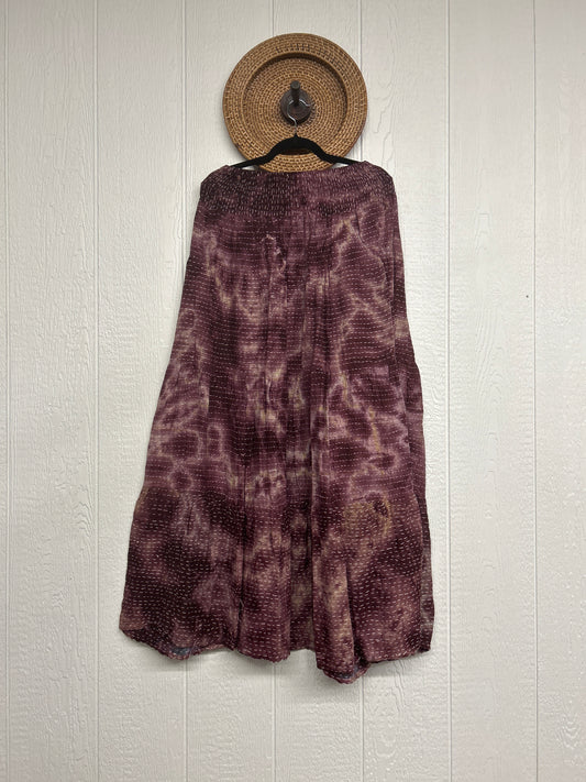 Pareo Kantha Lotus Maxi Skirt 0826 096