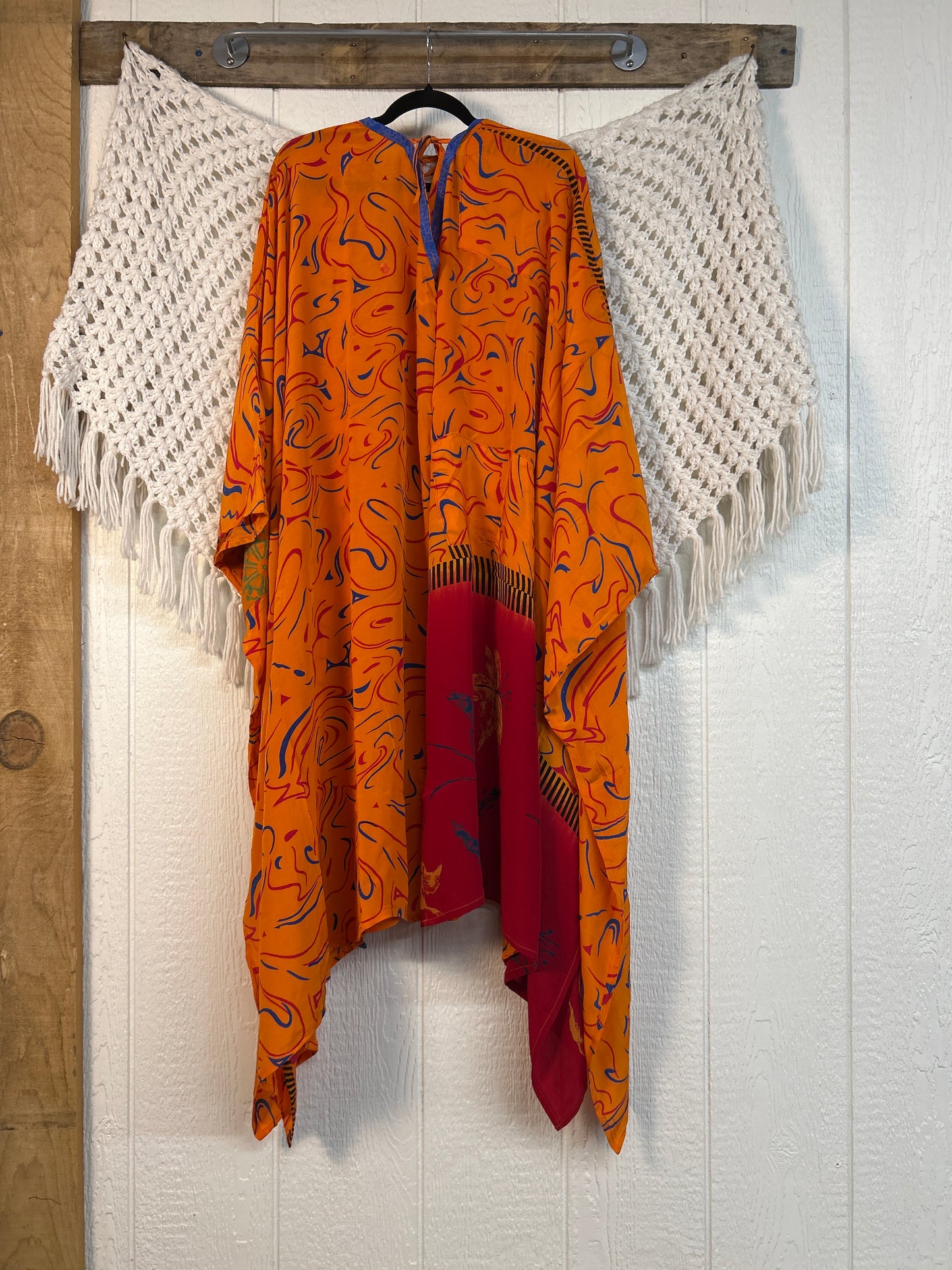 Crepe Sari Orchid Kimono 0626 193