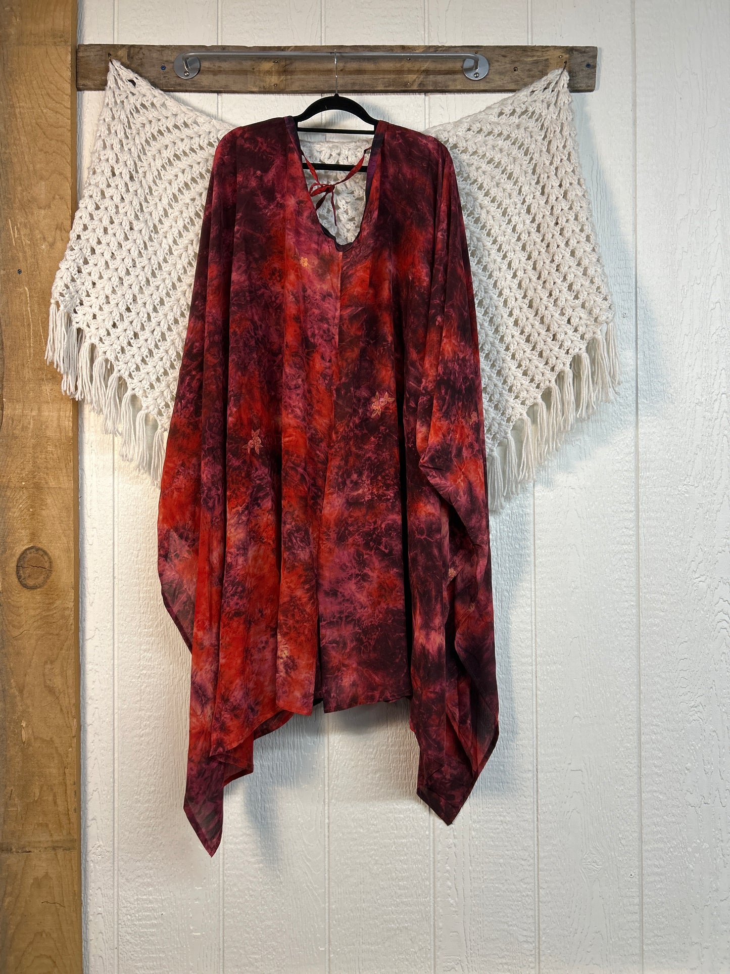 Crepe Sari Orchid Kimono 0626 250