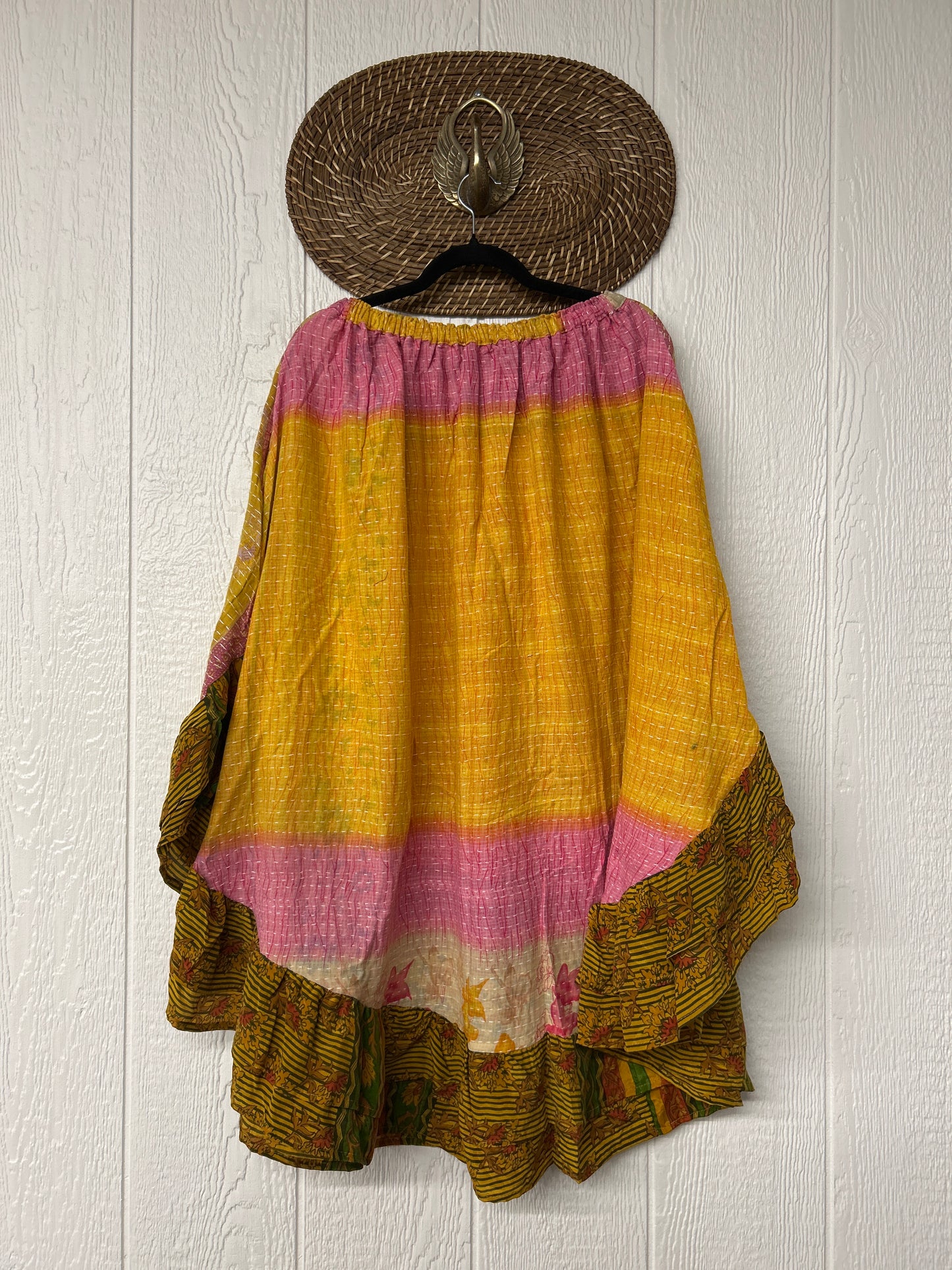 Pareo Kantha Wild Rose Skirt 0426 050