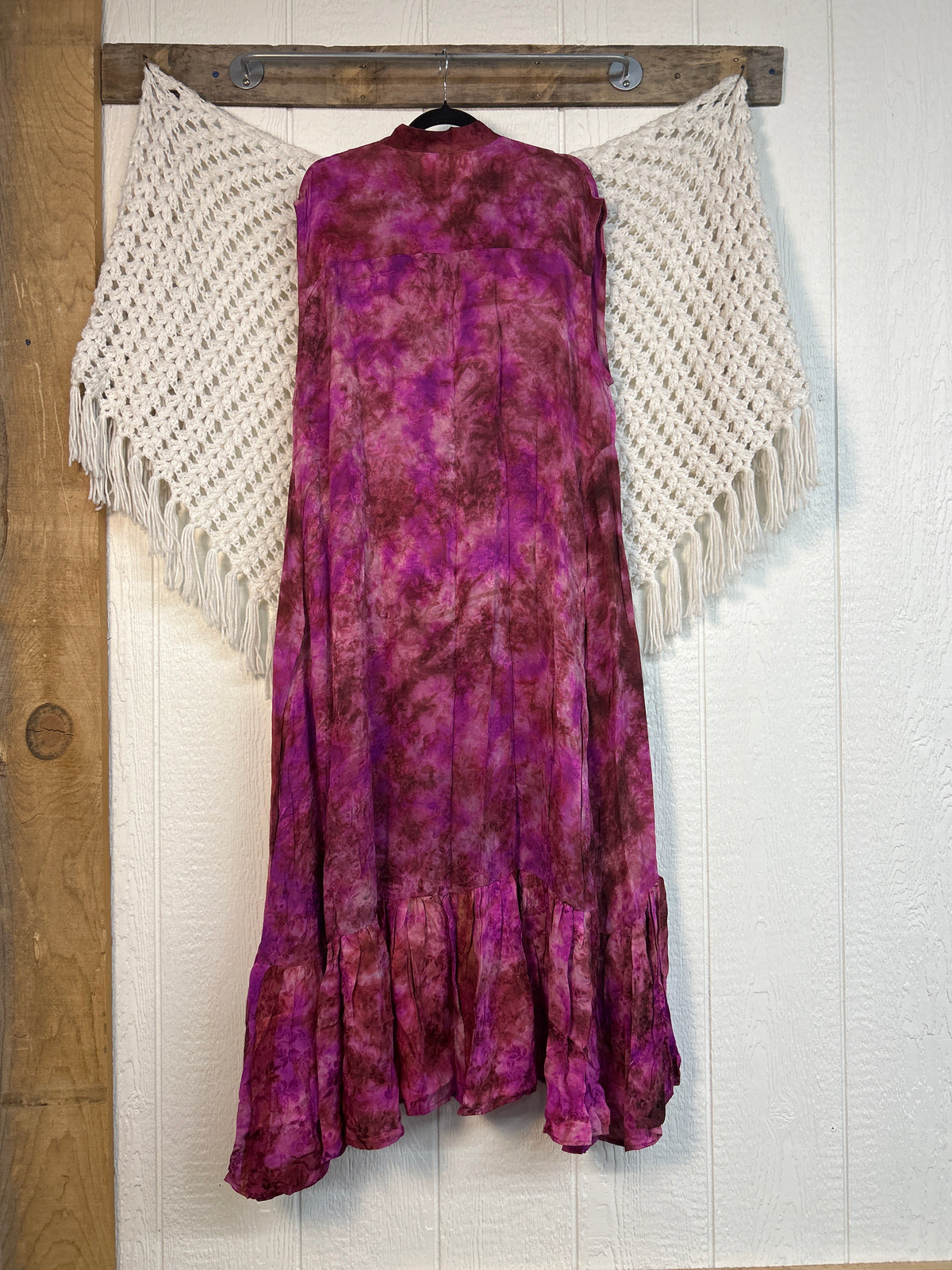 Crepe Sari Summer Dahlia Duster 0726 206