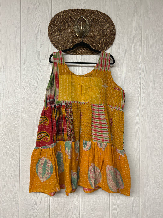 Kantha Meadow Mini Dress 0625 081