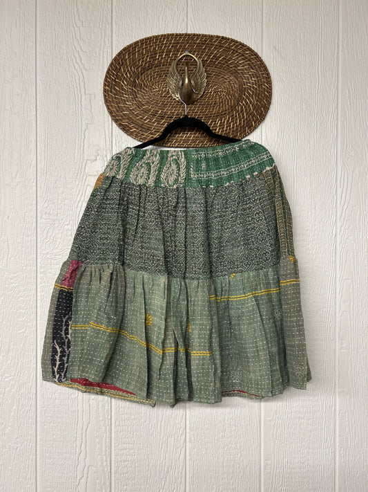 Pareo Kantha Meadow Skirt 0826 112