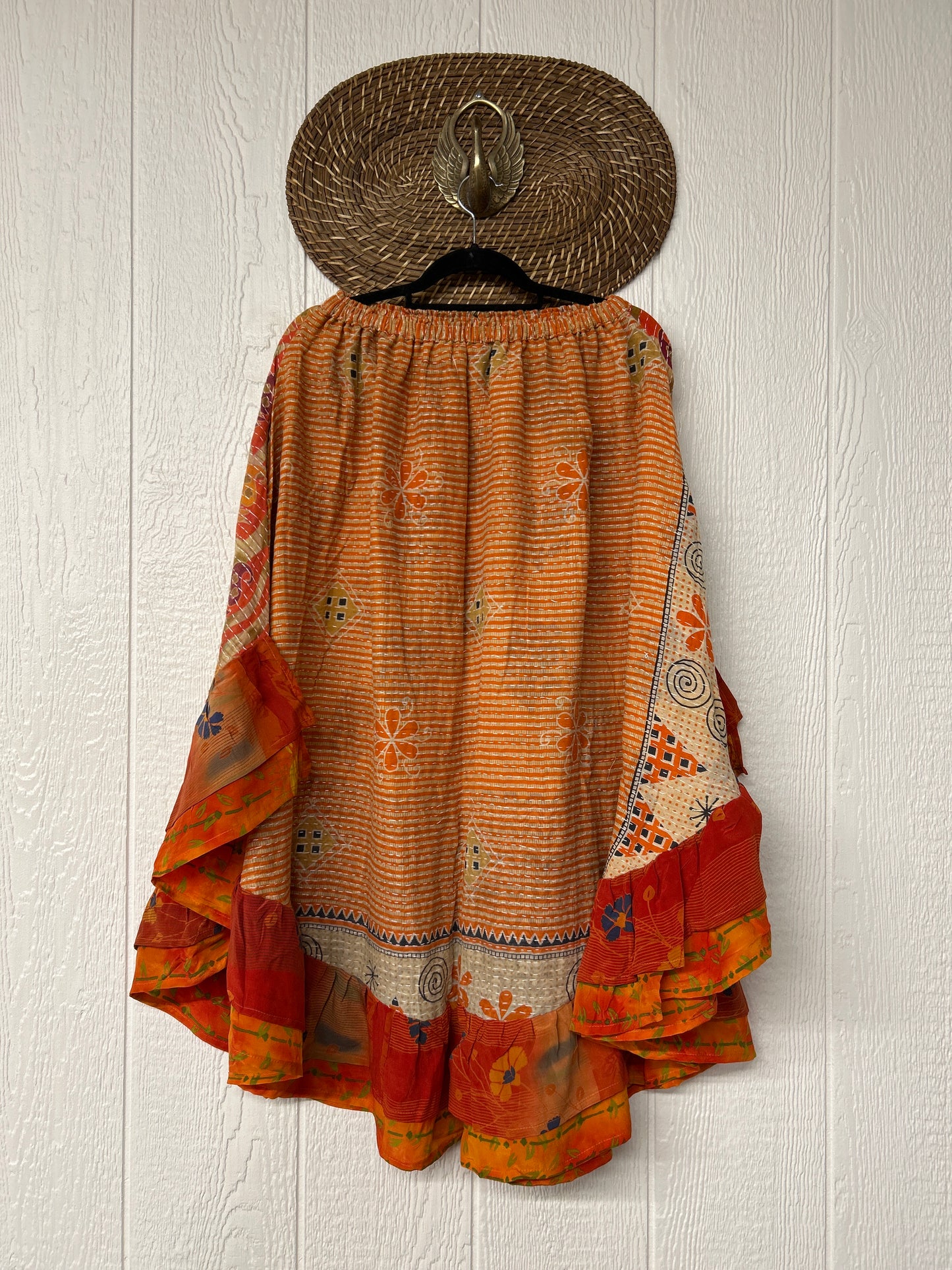 Pareo Kantha Wild Rose Skirt 0426 193