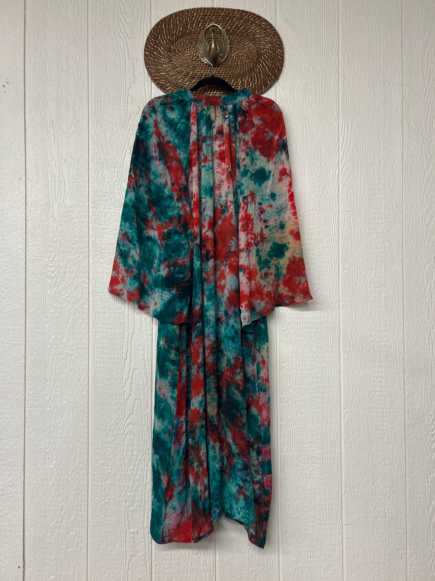 Crepe Sari Woodstock Duster Dress 0226 276