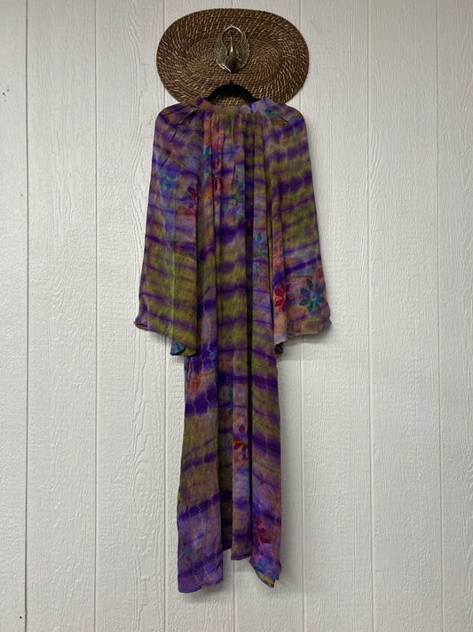 Crepe Sari Woodstock Duster Dress 0226 045