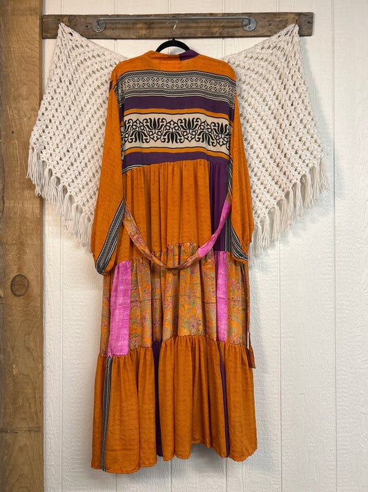 Rasgulla Sari Luminous Maxi Dress 0226 230