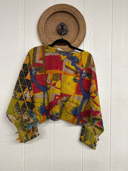 Pareo Kantha In Bloom Cropped Pullover 0326 131