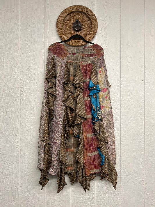 Pareo Kantha Willow Maxi Skirt 0826 081