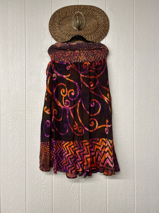 RETAIL Crepe Sari Inner Peace Wrap Skirt 0626 122