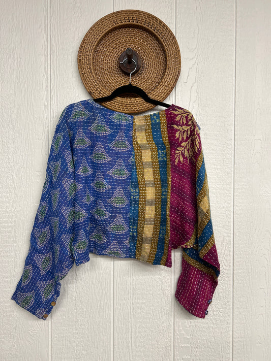 Pareo Kantha In Bloom Cropped Pullover 0326 024