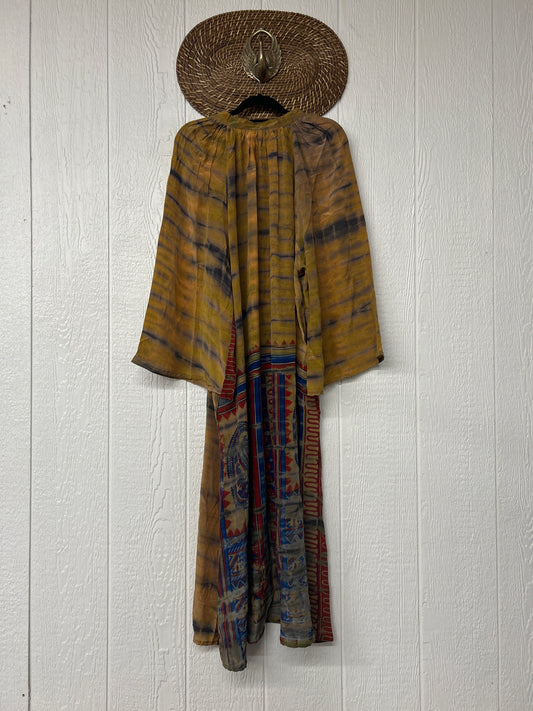 Crepe Sari Woodstock Duster Dress 0226 063