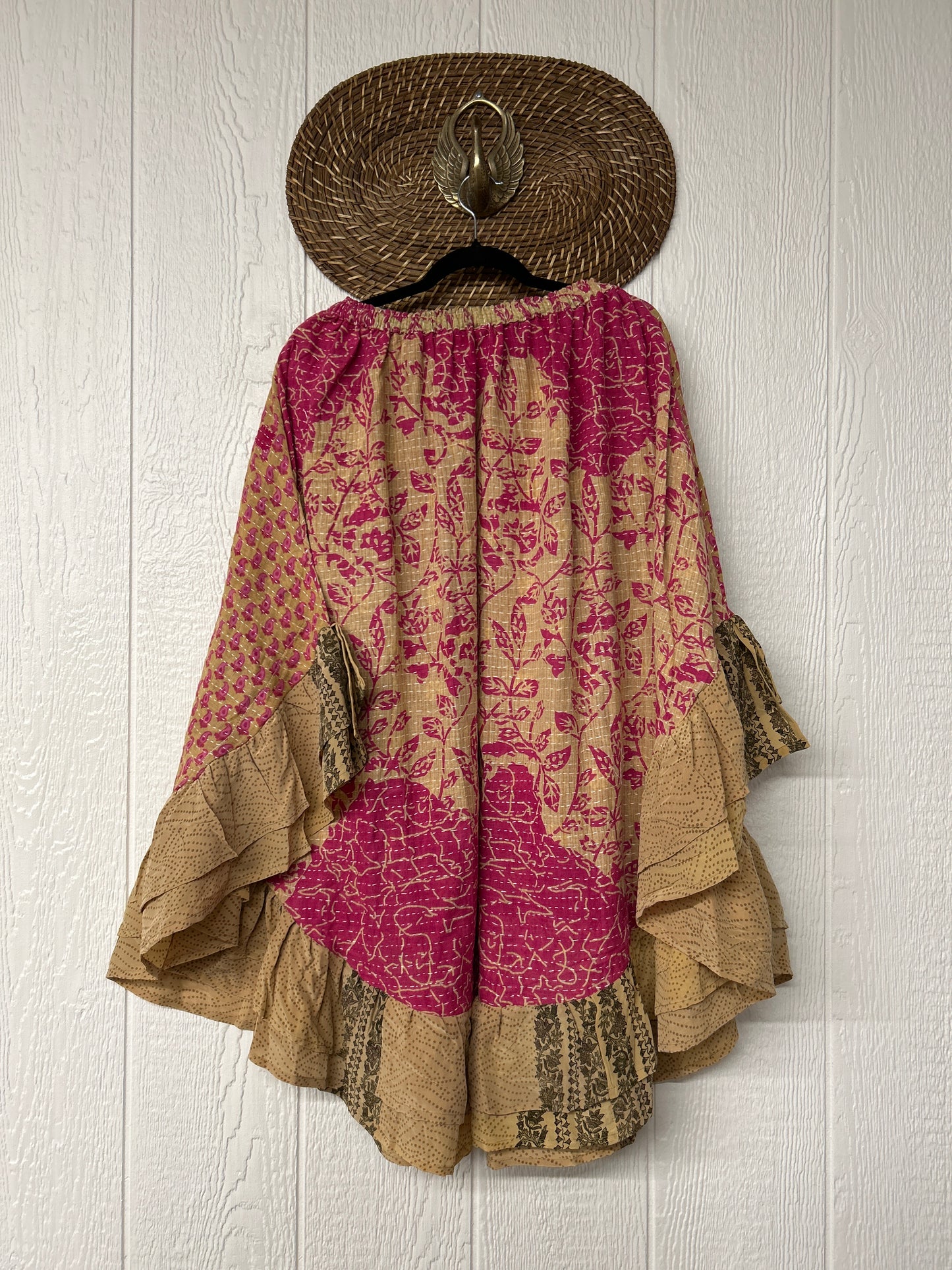 Pareo Kantha Wild Rose Skirt 0426 100