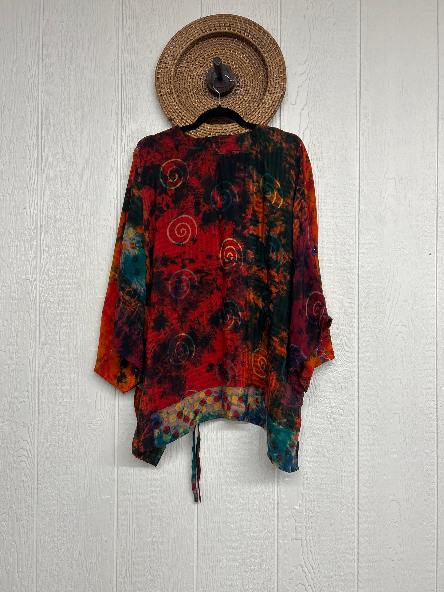 Crepe Sari Hi Lo Butterfly Top 0726 116