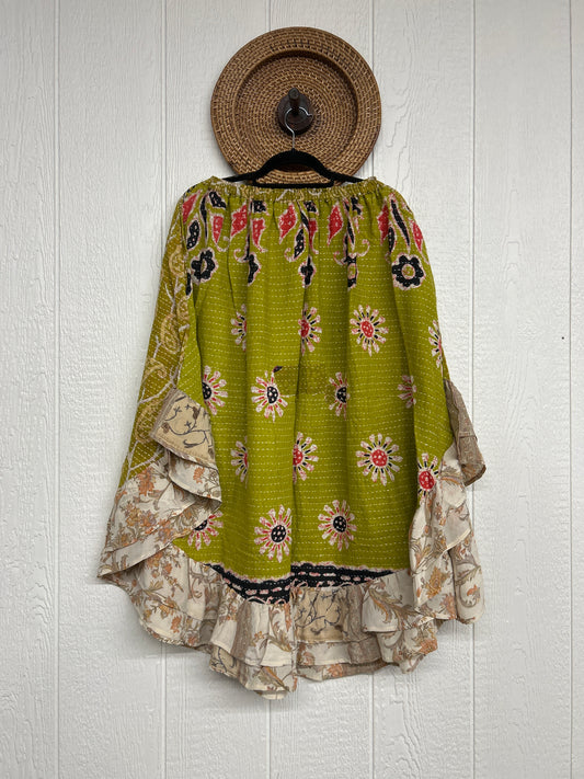 Pareo Kantha Wild Rose Skirt 0426 149