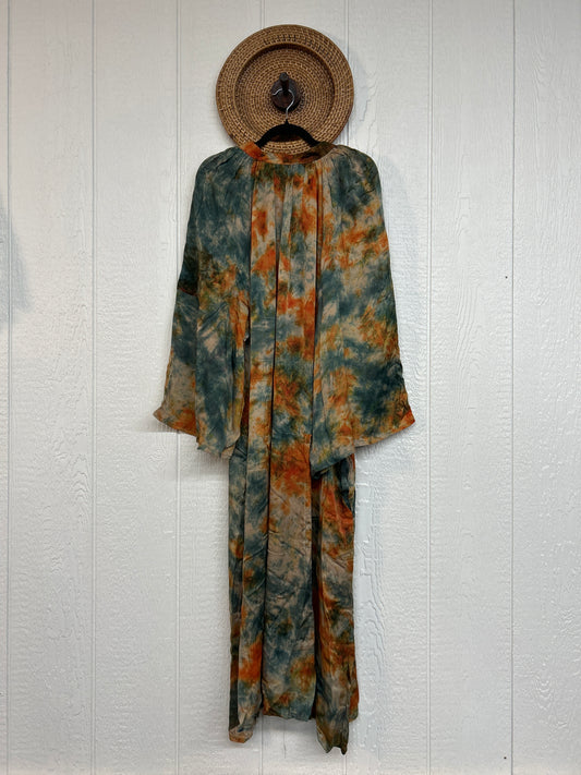 Crepe Sari Woodstock Duster Dress 0226 191