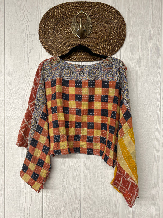 Pareo Kantha In Bloom Cropped Pullover 0326 258