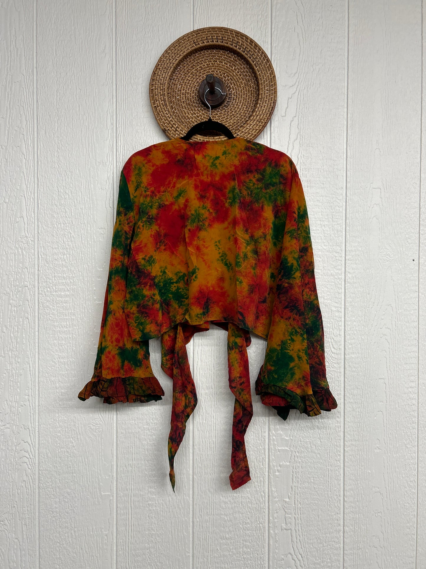 Crepe Sari Zeppelin Crop Shrug 0426 186