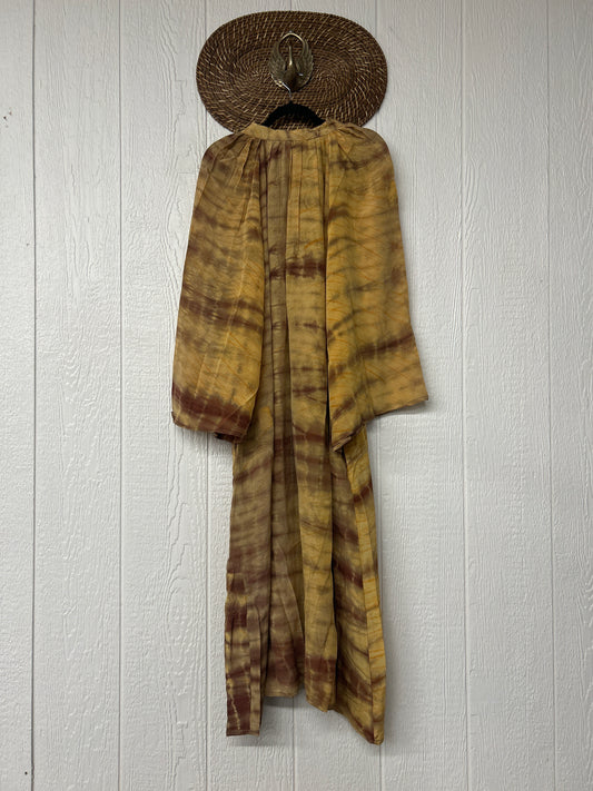 Crepe Sari Woodstock Duster Dress 0226 114