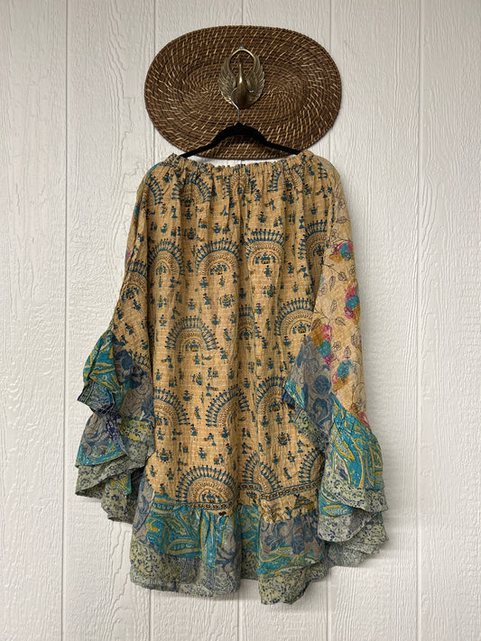 Pareo Kantha Wild Rose Skirt 0426 066