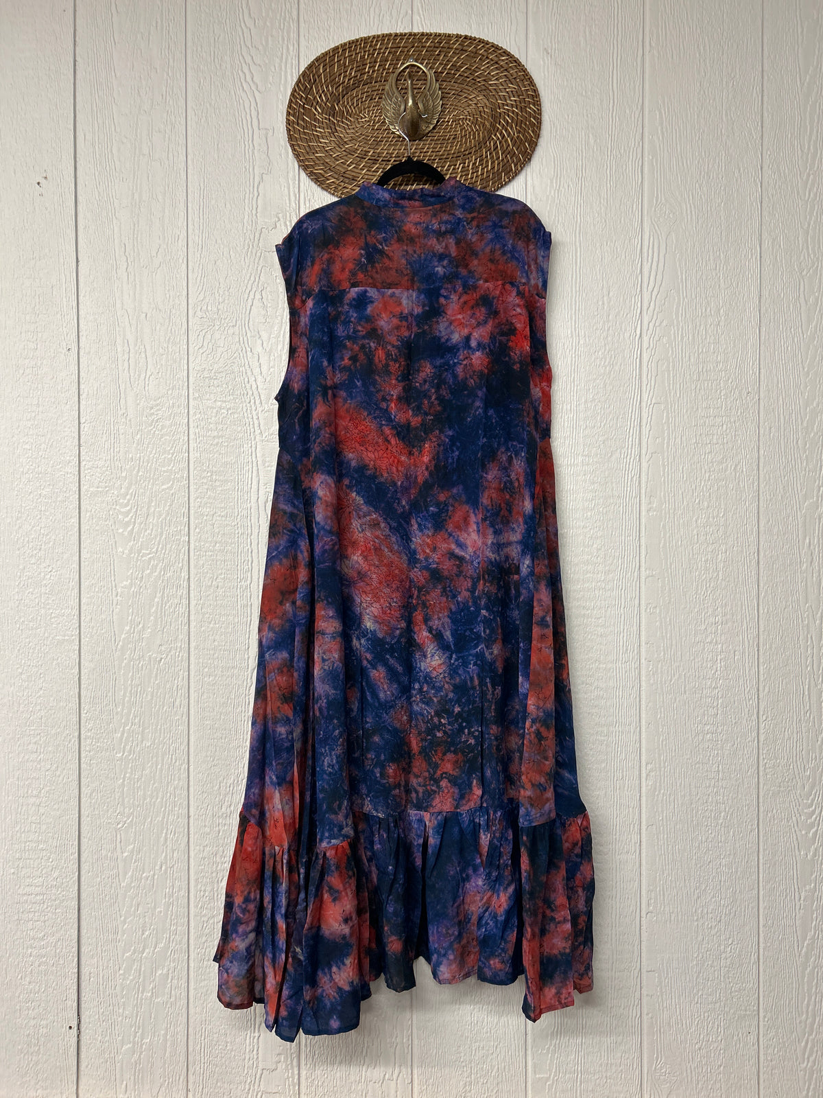 Crepe Sari Summer Dahlia Duster 0726 096