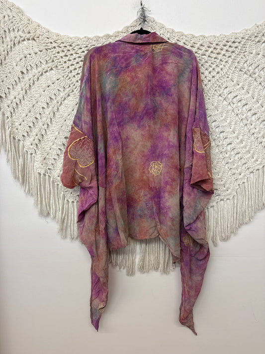 Crepe Sari Summer Nirvana Button Down L0926 001