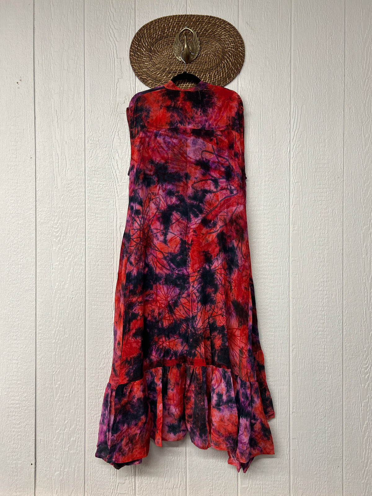 Crepe Sari Summer Dahlia Duster 0726 062
