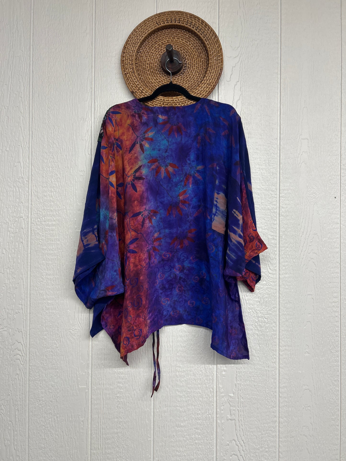 Crepe Sari Hi Lo Butterfly Top 0726 105